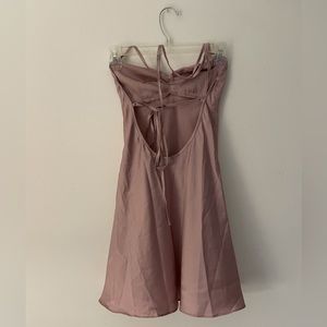 Lilac Satin Slip Dress